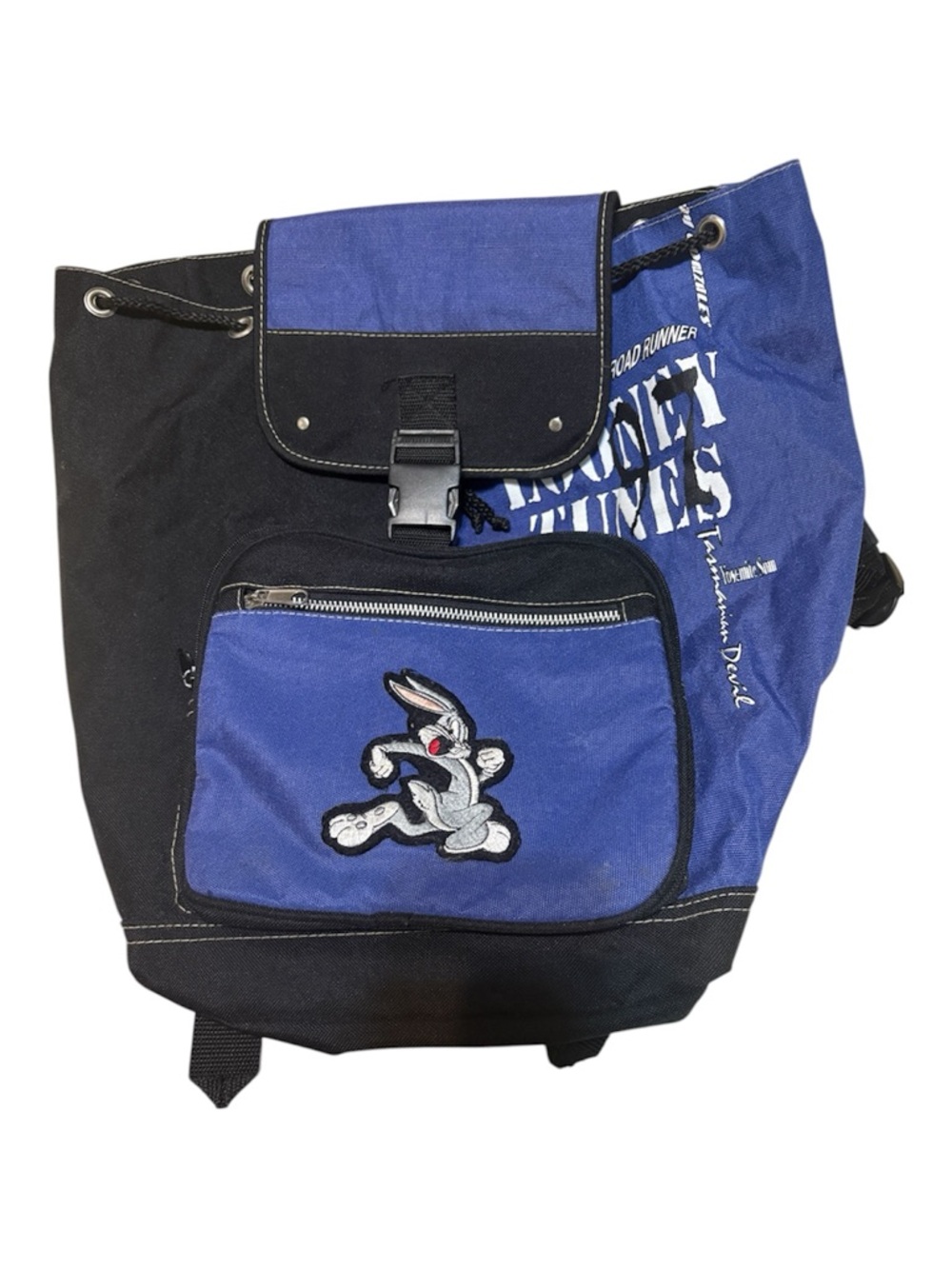 Vintage 1996 Looney tunes backpack featuring Bugs Bunny